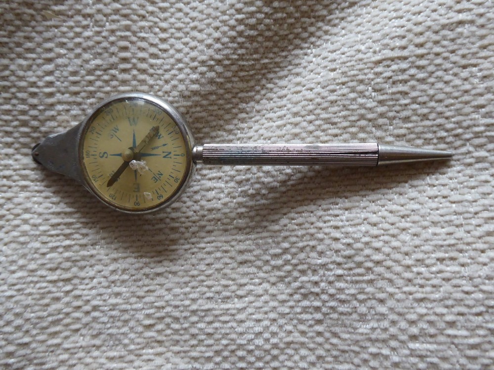 VINTAGE NAVIGATIONAL TOOL..Pathfinder Compass pencil......map measure opisometer