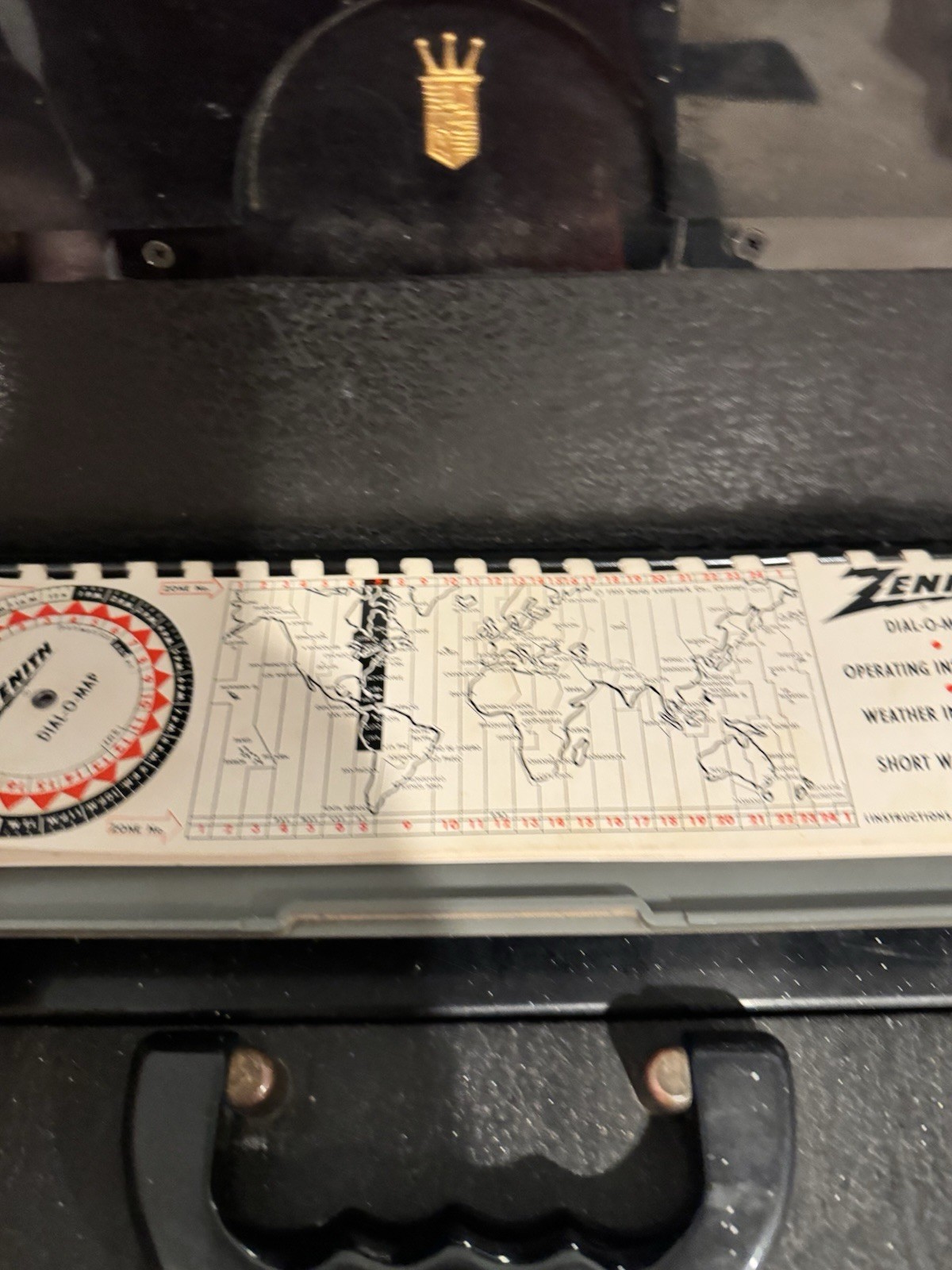 Zenith Trans-Oceanic S-558O Transoceanic Shortwave Radio Black WORKING