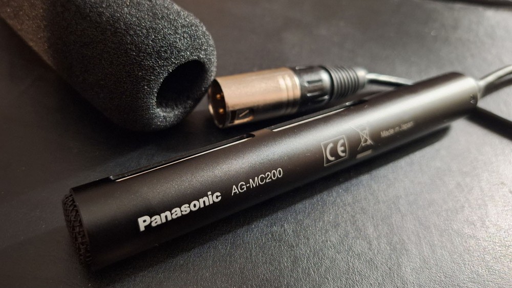 Microphone, Panasonic AG-MC200, XLR, Directional, windscreen