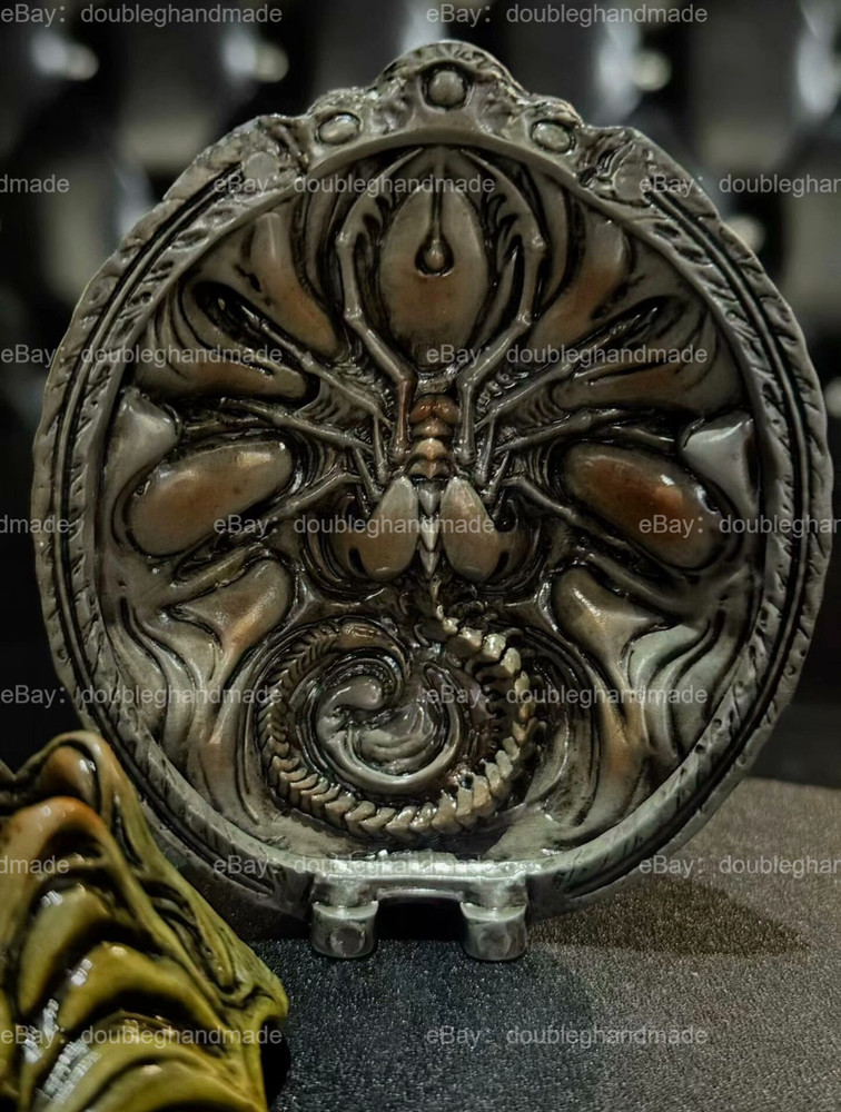 Alien Egg Life Cycle Statue, Resin Painted Collectible Display Model