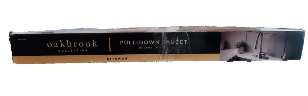 Oakbrook Vela Pulldown Kitchen Faucet One Handle Brushed Nickel