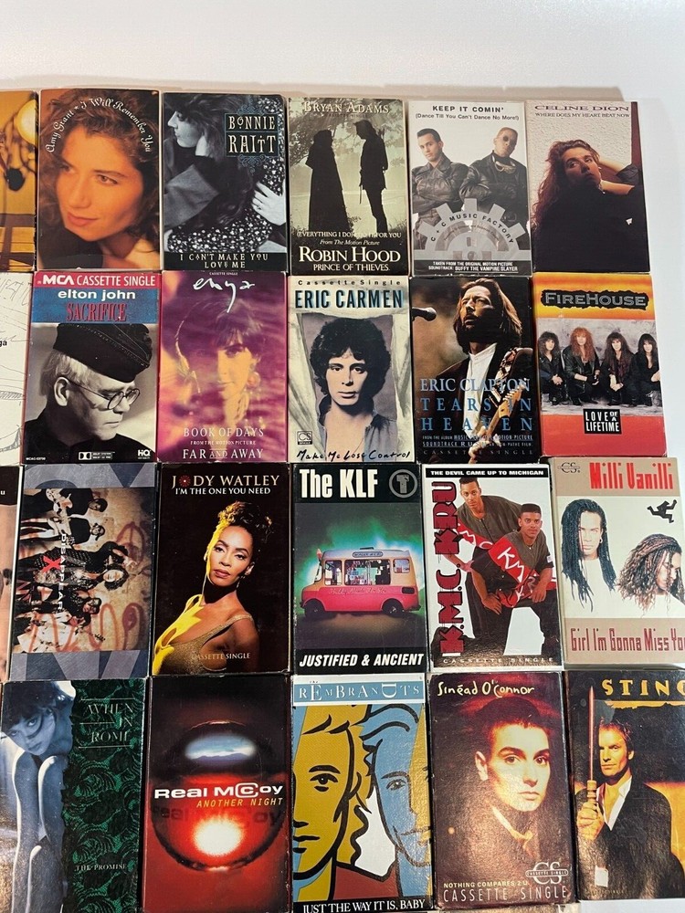 Cassette Singles 80's 90's Cassingles Tapes Various