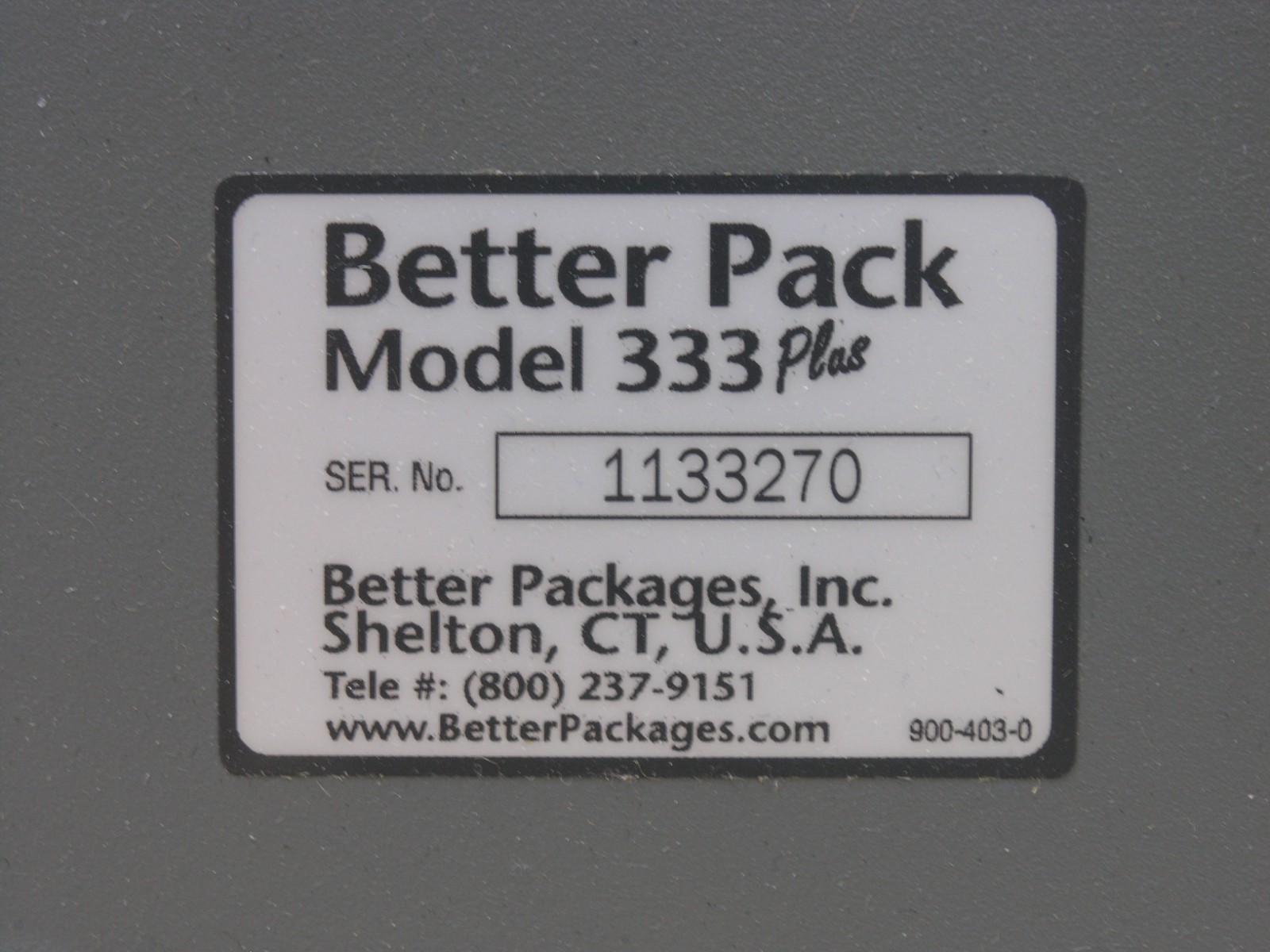 Better Pack Model 333 Plus with 4 rolls of Tape