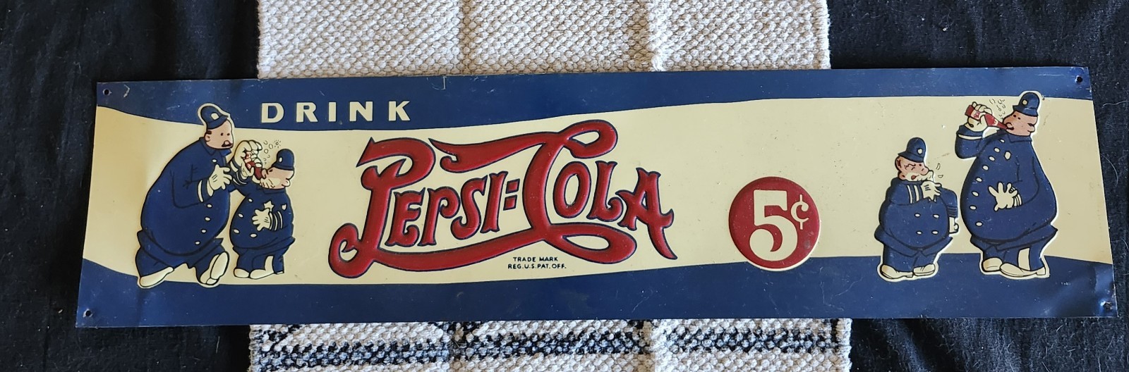 Vintage Pepsi-cola Metal Signs