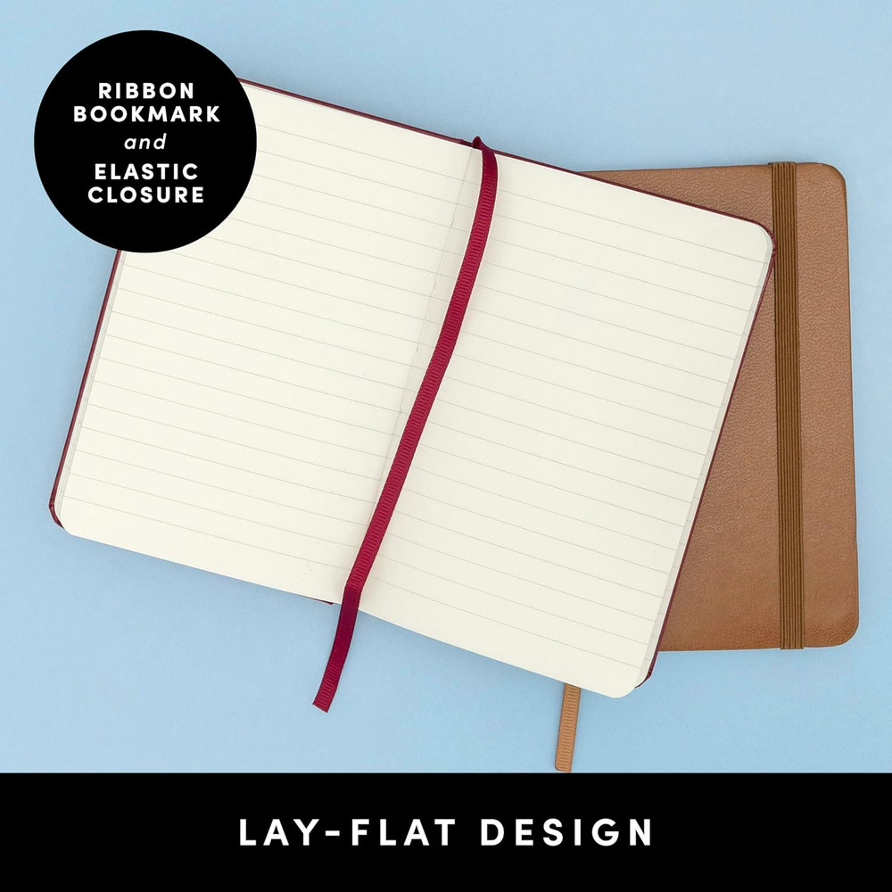 Lined Pocket Journal Notebook, 2 Pack, (Dark Green), 160 Pages, Small Notebook,