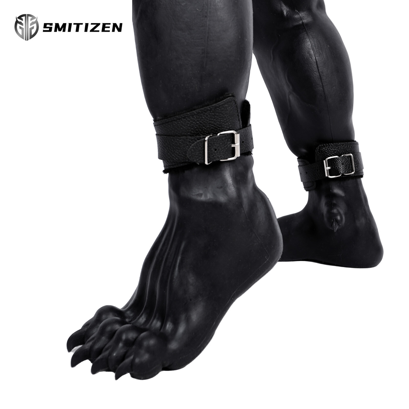 Smitizen Silicone Black Dragon Beast Paw Feet Cover Shoes for Halloween Cosplay