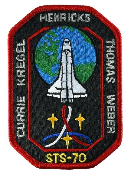 NASA Space Shuttle Discovery Mission STS-70 Astro Don Thomas Embroidered Patch
