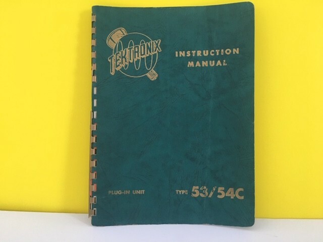 Tektronix Type 53/54C Plug-In Unit Instruction Manual 