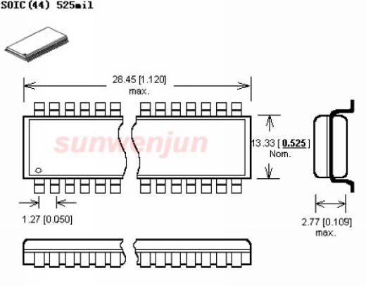 SOP44 to DIP40 programmer adapter/converter/IC socket only for TNM5K