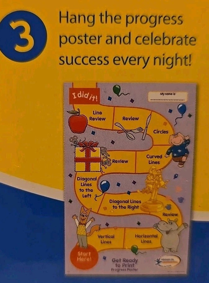 Hooked Phonics Hooked On Handwriting Learn To Print Activity Workbooks +CD-ROM