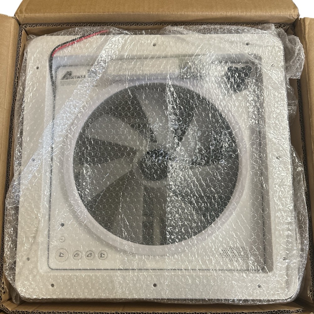 12V RV Vent Fan with Remote Control - Intelligent Rain Sensor, Reversible