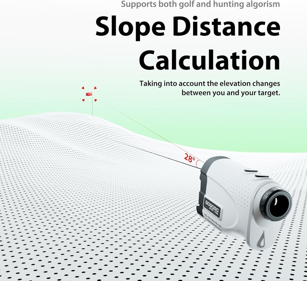 High Precision Golf Rangefinder - Slope Function, Perfect Gift for Golfers