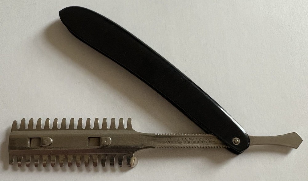 Vintage Durham Duplex Folding Straight Razor Trimmer Shave