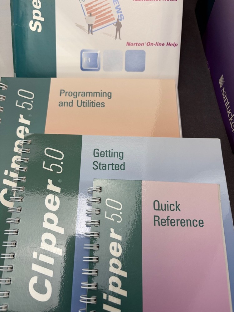 Nantucket Clipper v5.01 Application Development System IBM PS/2 PC XT AC 5.25