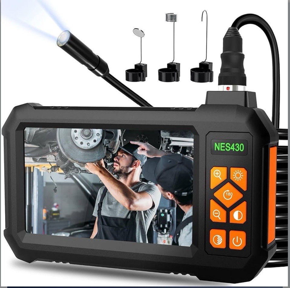 49 Ft Endoscope Camera with Light, 1080P HD Borescope Camera with Light