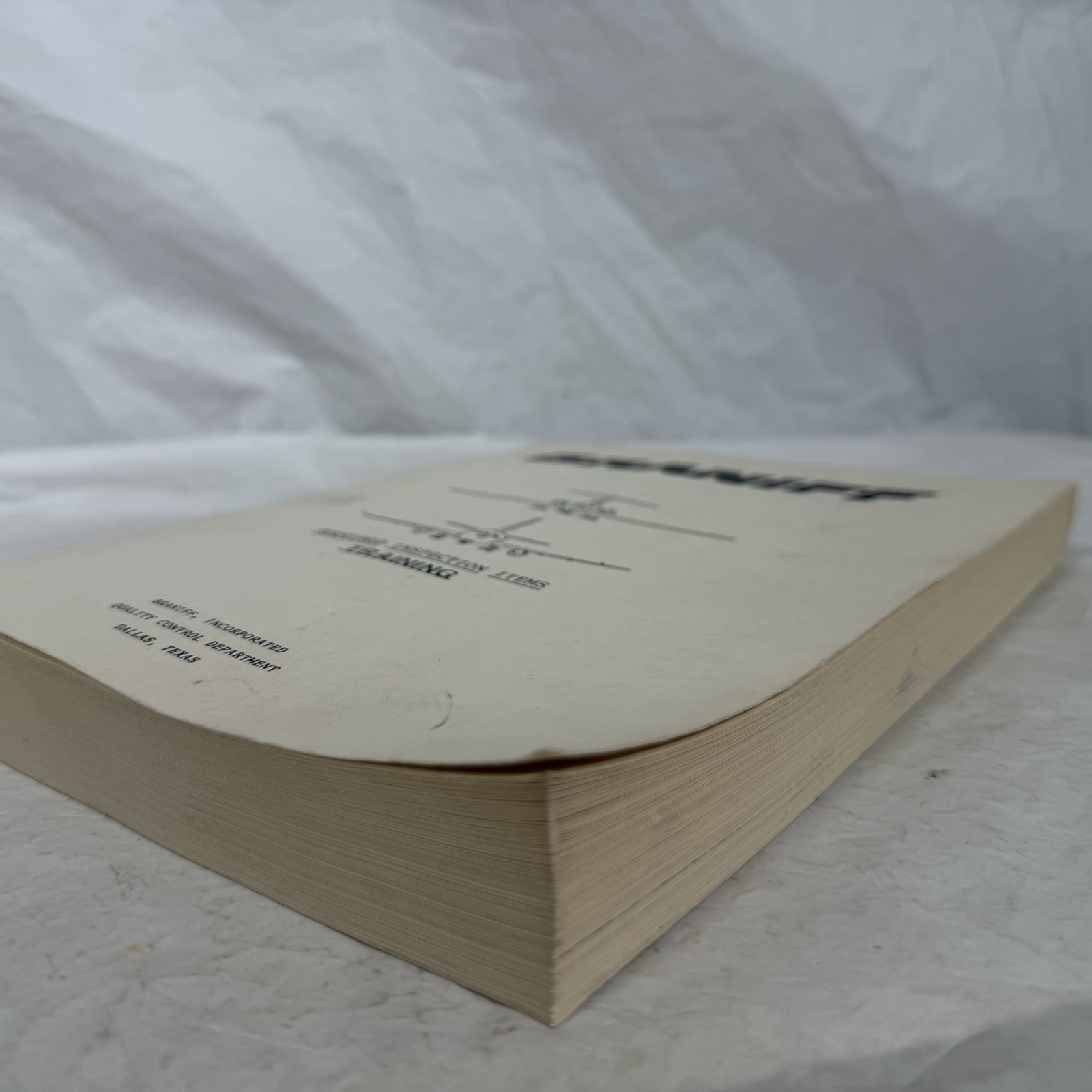 Braniff Required Inspection Items Training Manual w/ Blank Inspection Form