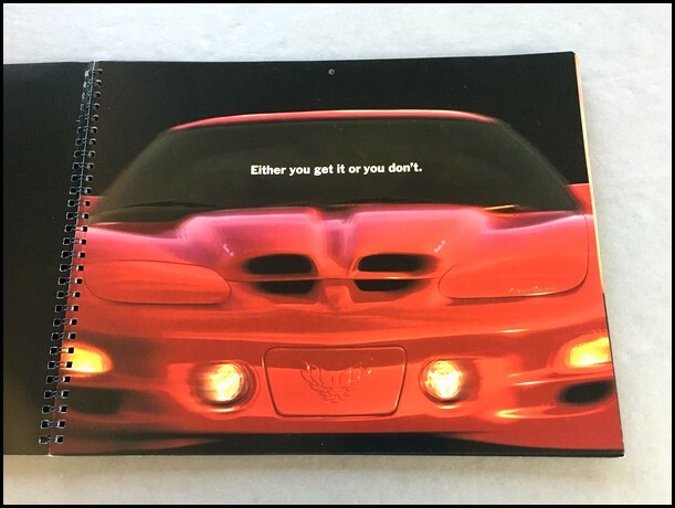 1999 Pontiac Firebird and TransAm 34-page Original Car Sales Brochure - Ram Air