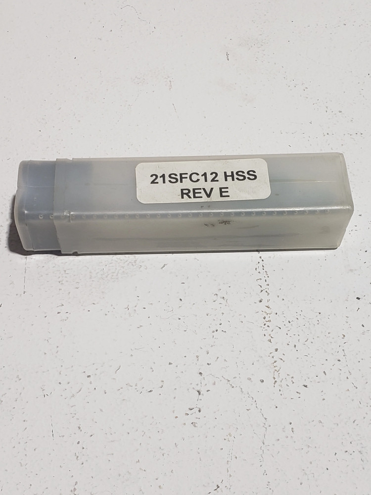 TOOL HOLDER VALVE HOLE 21SFC12 HSS OD SPOTFACE REV E
