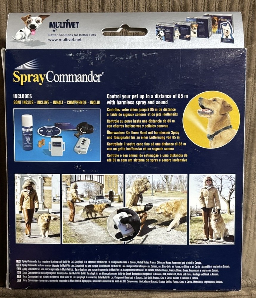 Multivet Spray Commander Remote Spray For Correcting Problem Dog Behaviors