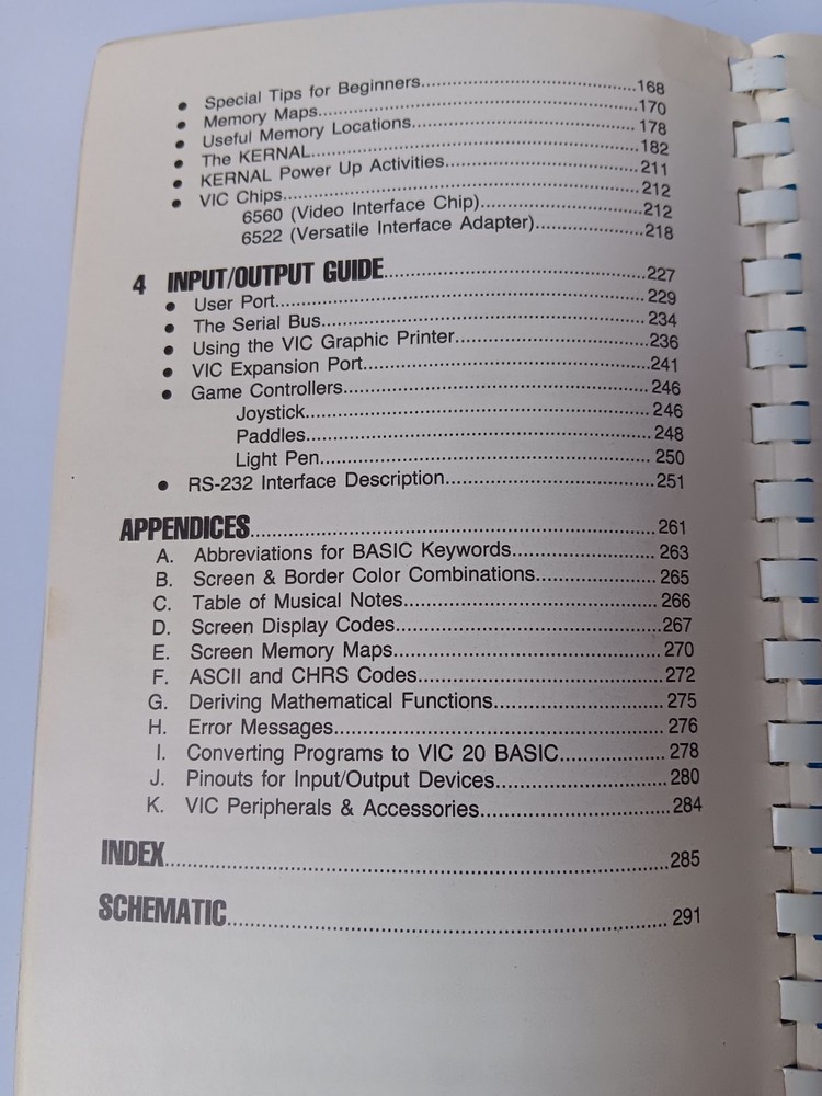Commodore Vic 20 Programmers Reference Guide Softcover