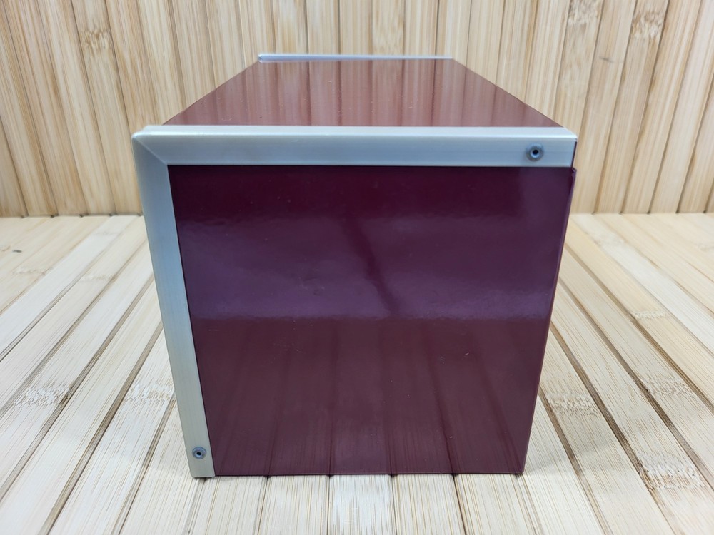 Snap-on Tools Mini Micro Miniature Metal Toolbox Maroon Great Condition