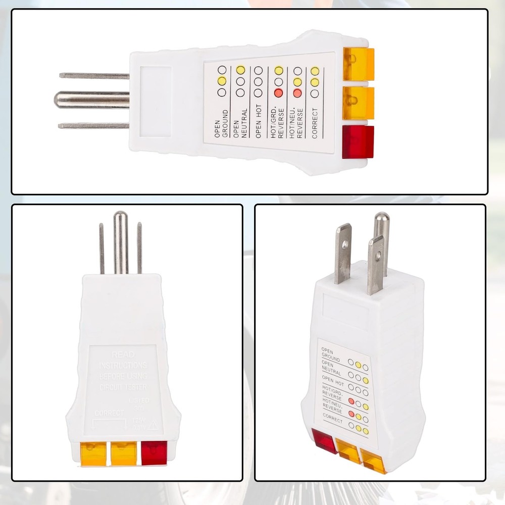 Outlet Tester, Socket Circuit Tester Plug in Checker for Standard North Ameri...