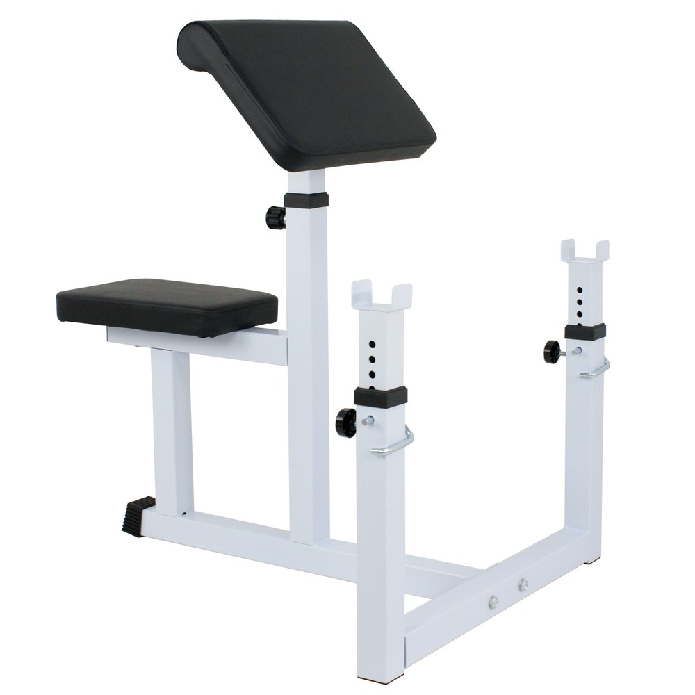 Weight Bench Adjustable Weight Seated Preacher Strength Training Dumbbell Biceps