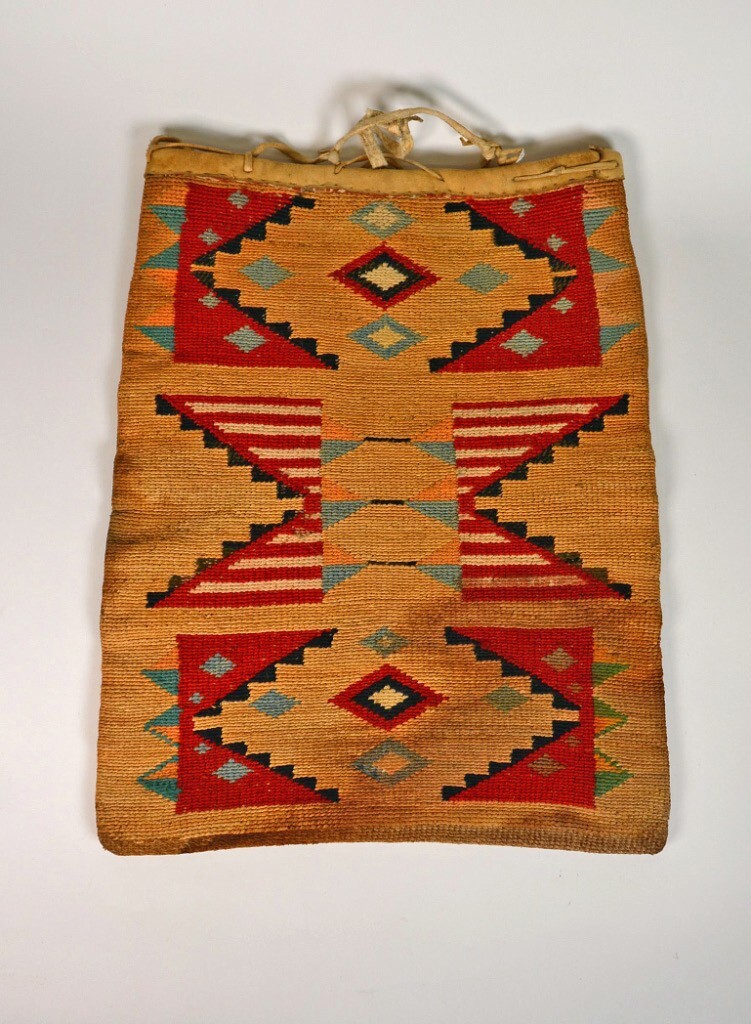 Large Nez Perce Cornhusk Bag with some wear