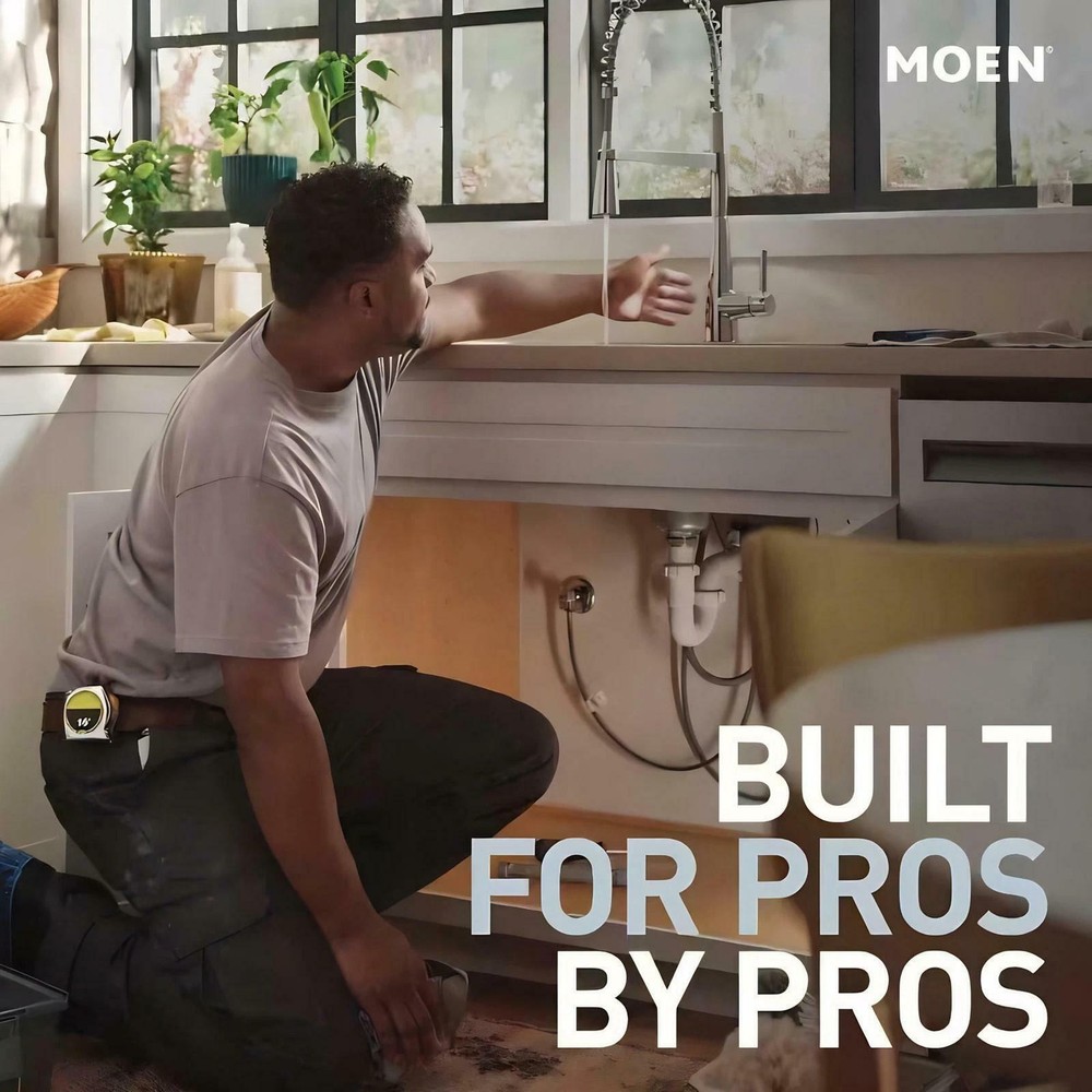 MOEN Voss S6365EPBL 6" Single-Function Eco-Performance Rainshower Showerhead