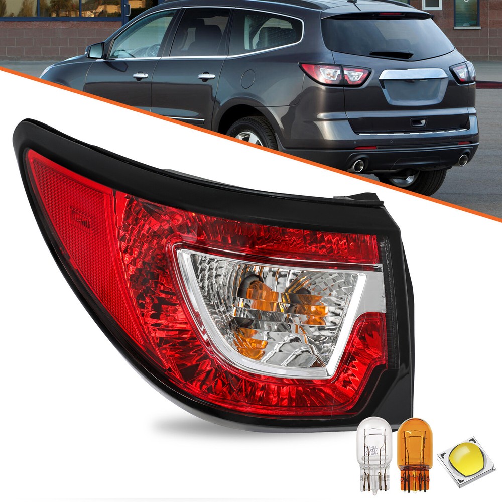 Tail Light For 2013-2017 Chevy Traverse Tail Lamp Rear Outer Driver Side w/ Bulb