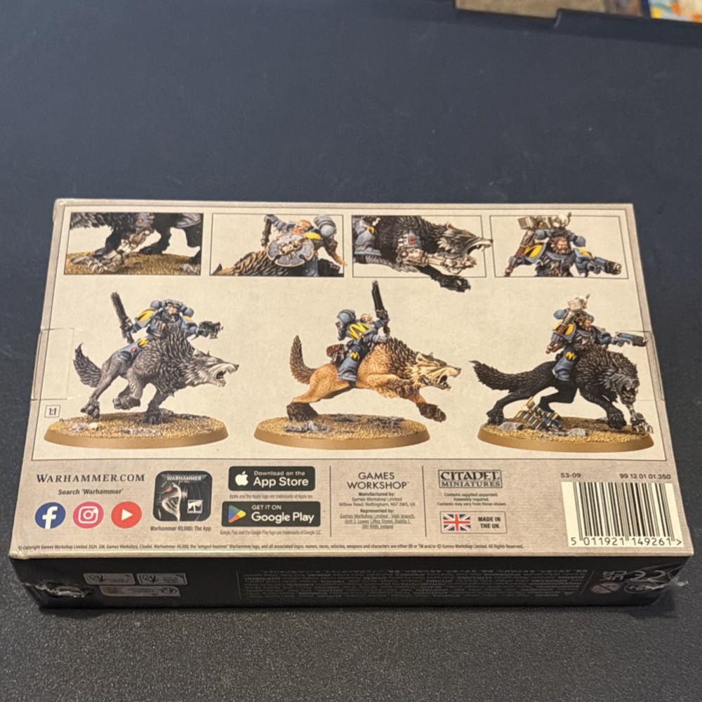 GW Warhammer 40k Space Wolves Thunderwolf Cavalry Squadron 3 Miniatures