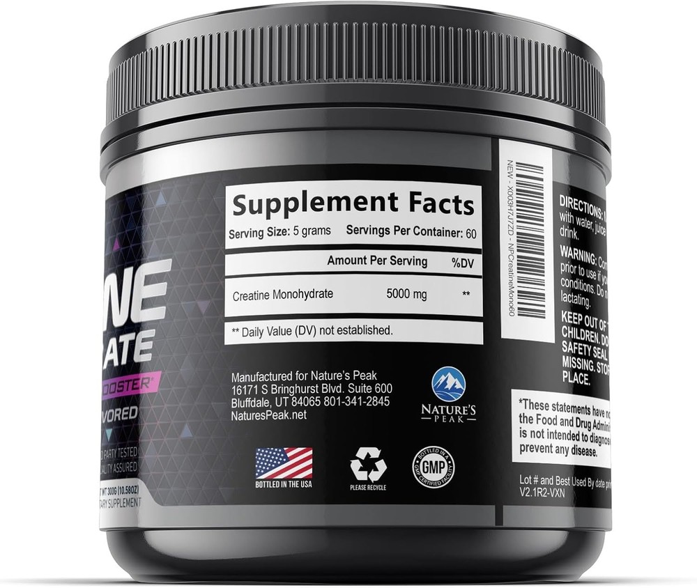Creatine Monohydrate 5000Mg per Serving - Pure Micronized Creatine Powder Supple