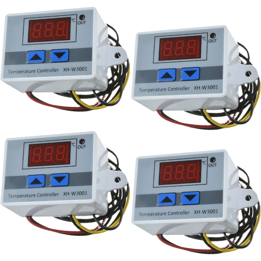 4x AC110-220V Digital Temperature Controllers Incubator Thermostat Switch Probe