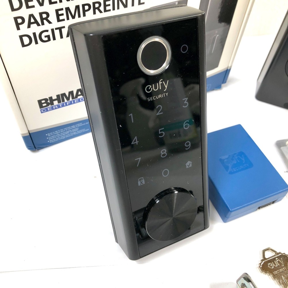Eufy Security T8520J11 Smart Lock Wi-Fi Replacement Deadbolt - Black