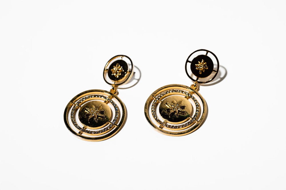 Star Medalion Earring