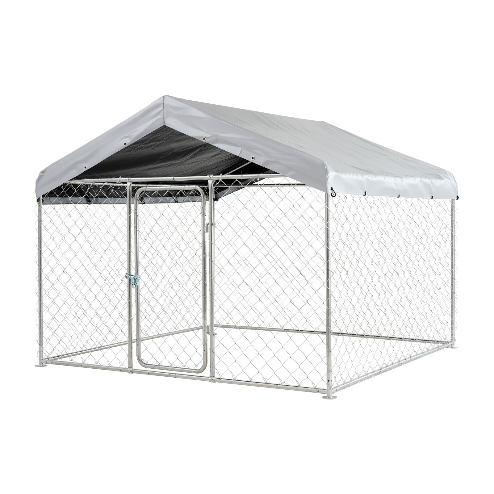 Uimoso Spacious Outdoor Dog Kennel with Lockable Door & Weatherproof Cover