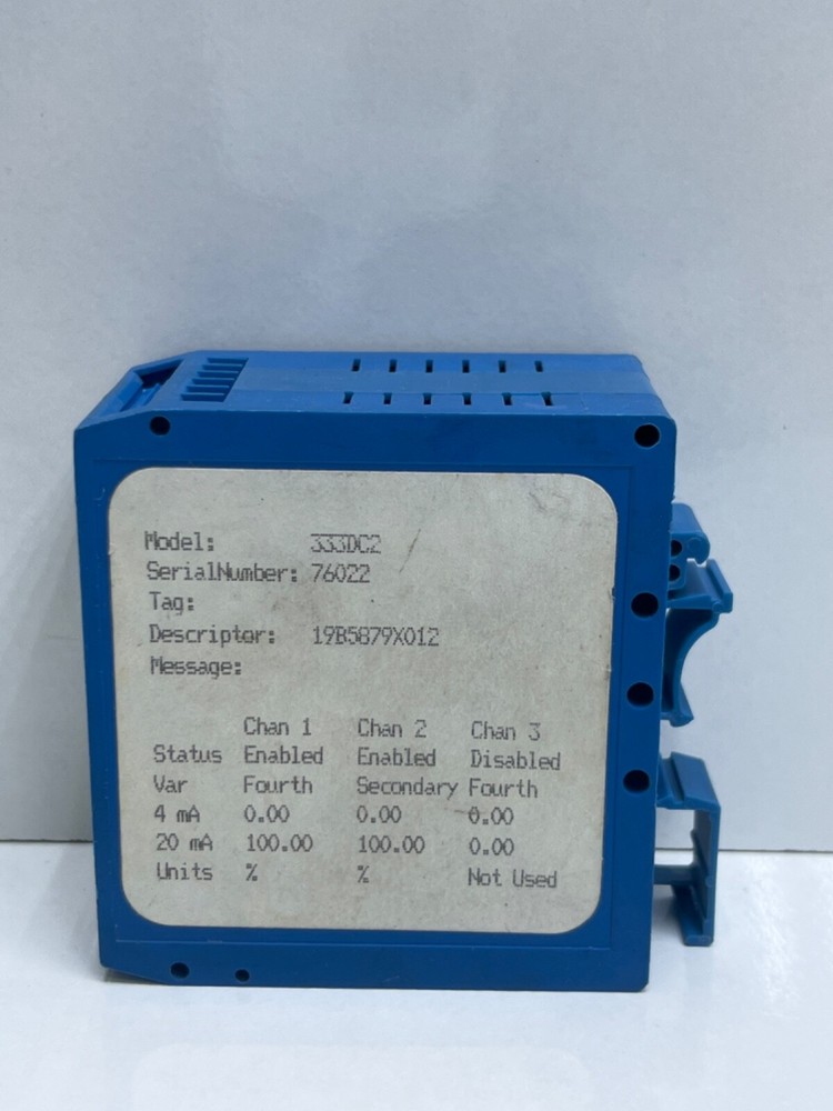 ROSEMOUNT 4-20MA HART TRI-LOOP 333D 42.4VDC