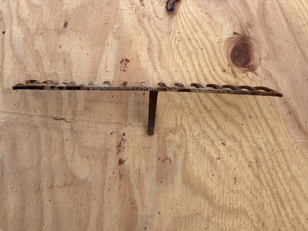 Rake Head Rusty Rustic no handle Original Vintage Primitive Metal