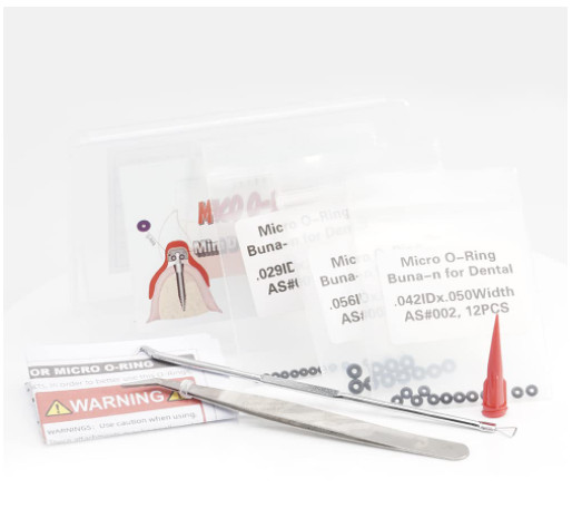Replacement O-Ring Tool Kit for Mini Dental Implants - 3 Sizes, 36 Total