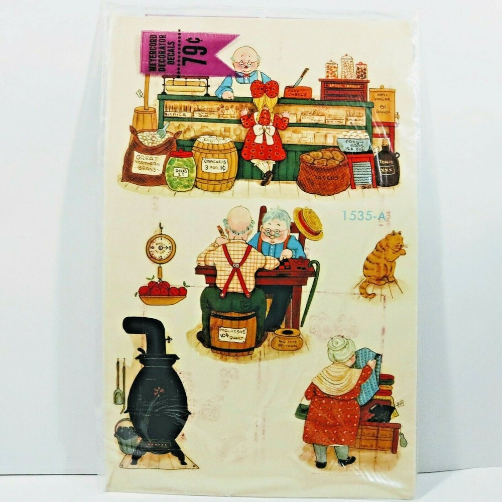 Vintage Meyercord Decals General Store