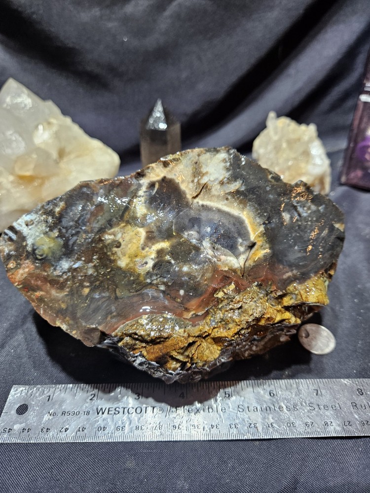 Opalized Agate w/ Cascading Moons Specimen Natural Form (8lbs 1oz)