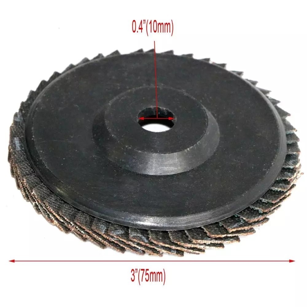 Flap Discs 3inch 75mm 80 Grit Abrasive Angle Grinder Flap Disc Practical