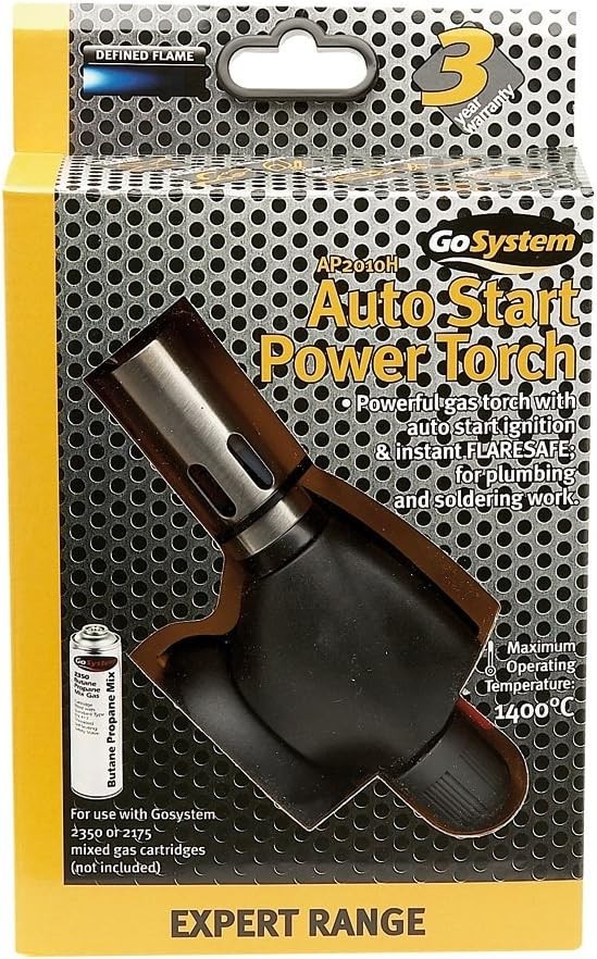 GoSystem Auto Power Torch,Black