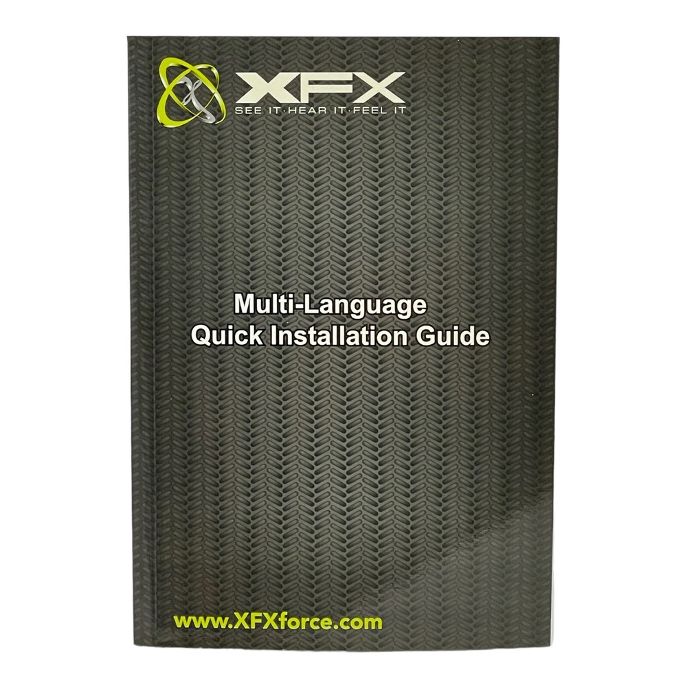 XFX DRIVER CD v.91-47 w/MULTI-LANGUAGE QUICK INSTALLATION GUIDE