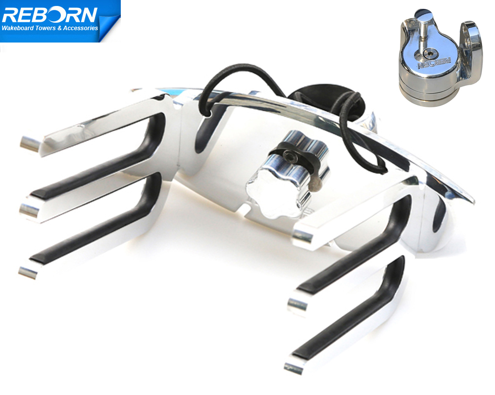 Reborn Pro Quick Release Wakeboard Tower Rack plus Rotating Arm