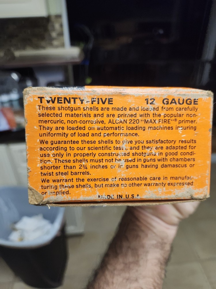 Smith and Wesson Power Mate Shotgun Shells Empty Cardboard Ammo Box