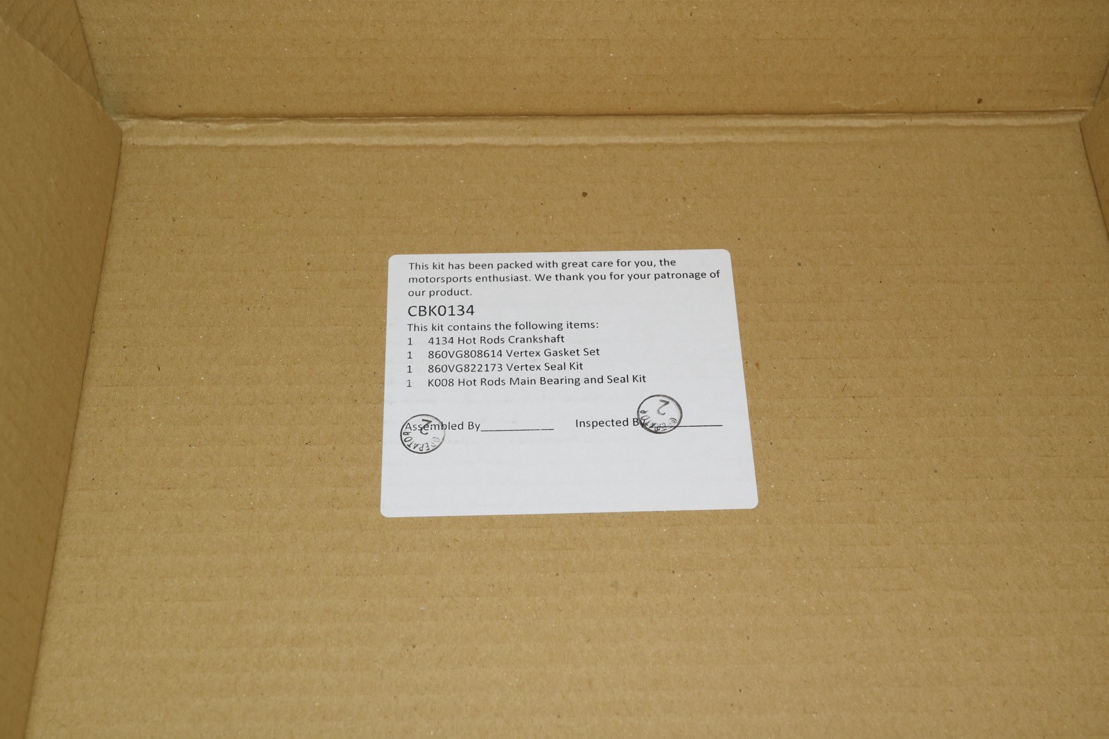 Hot Rods Bottom End +2mm Stroker Crankshaft Kit 2002-2018 Yamaha YZ 85