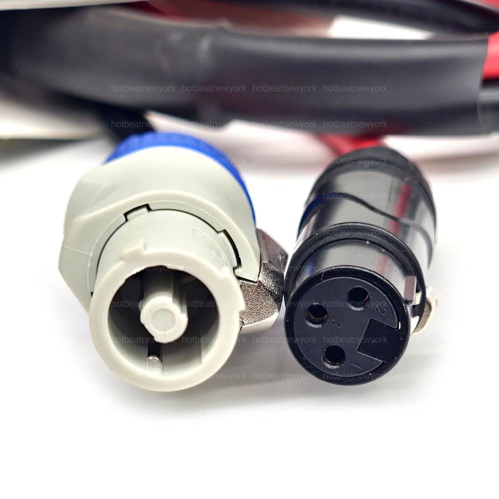 ProX 3FT Dual Powercon XLR Link Audio Power Cable