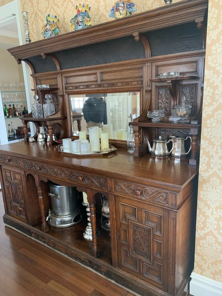 Antique Victorian Oak Sideboard