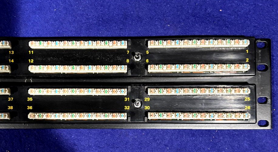 ORTRONICS 2U CAT 5E 48 Port Rack Mount Panel